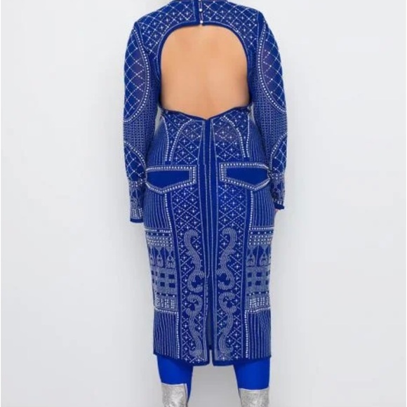 ***IN SEARCH OF*** AKIRA HIGH CLASS LIX RHINESTONE MESH DRESS L - Picture 5 of 6